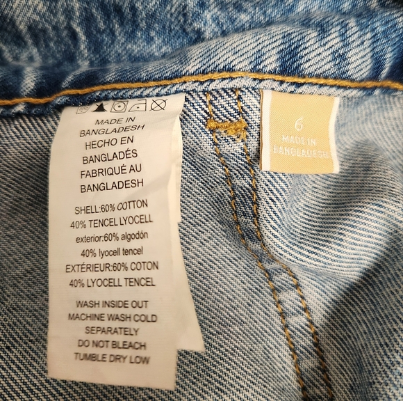 MICHAEL Michael Kors Blue Denim Button Front Midi Skirt - Picture 8 of 13